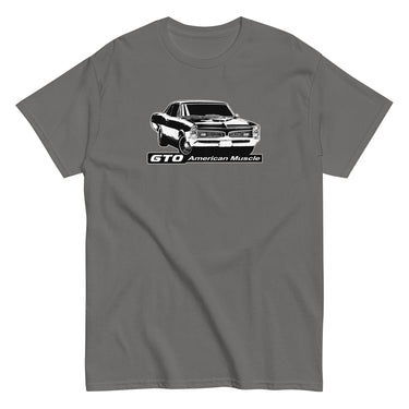 67 GTO T-Shirt - American Muscle-In-Charcoal-From Aggressive Thread